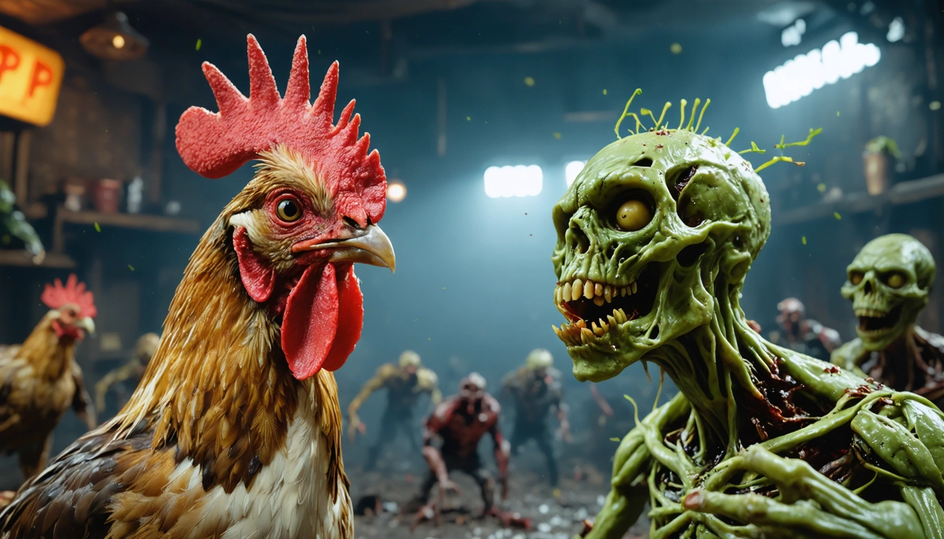 demo Chicken vs Zombies